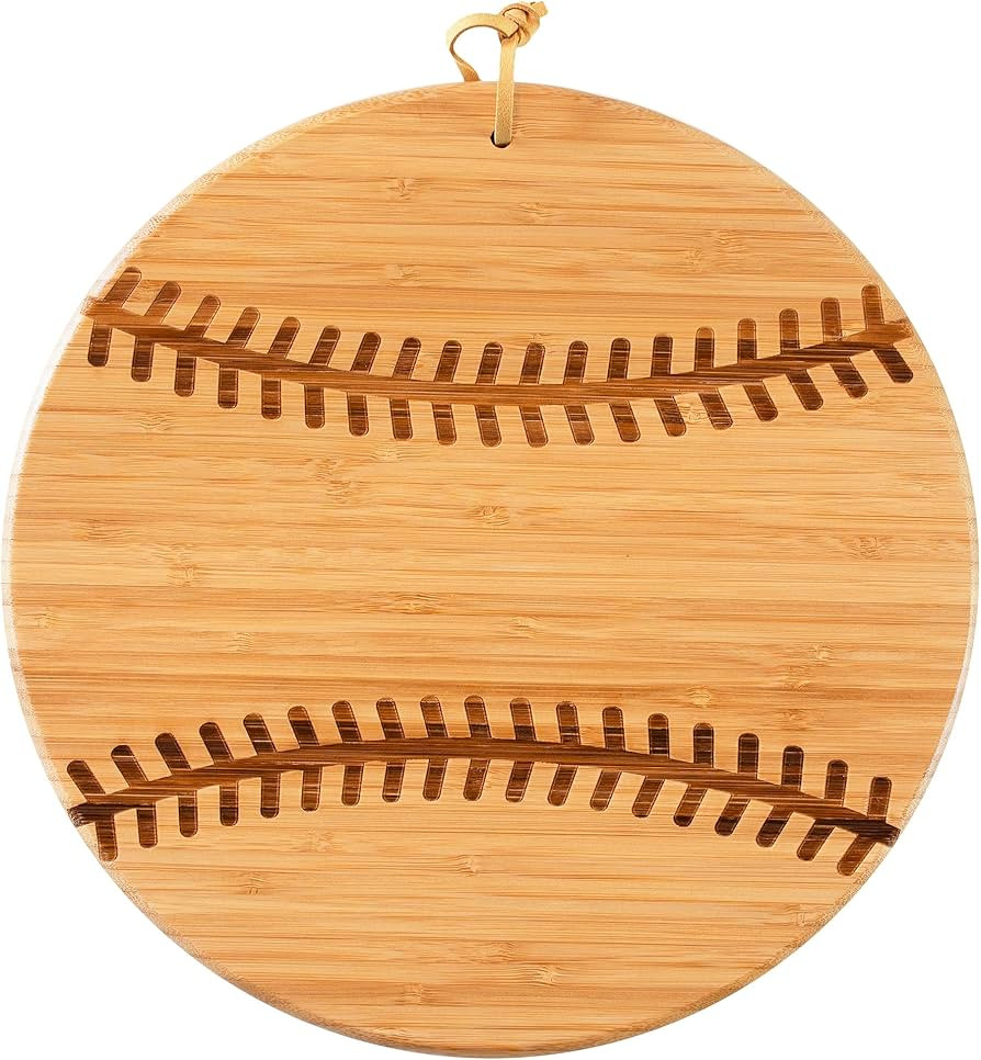 Totally Bamboo Baseball Shaped Bamboo Wood Cutting Board and Charcuterie Board, Great Gift for Ba... | Amazon (US)