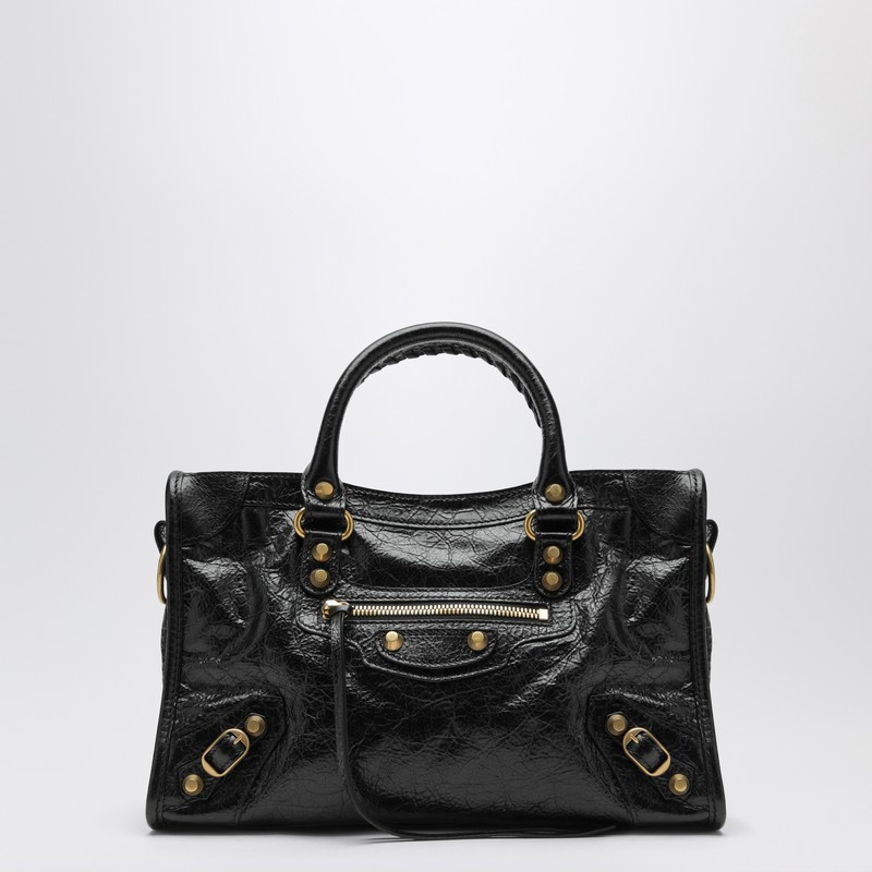 Le City small bag in black/antique gold | The Double F