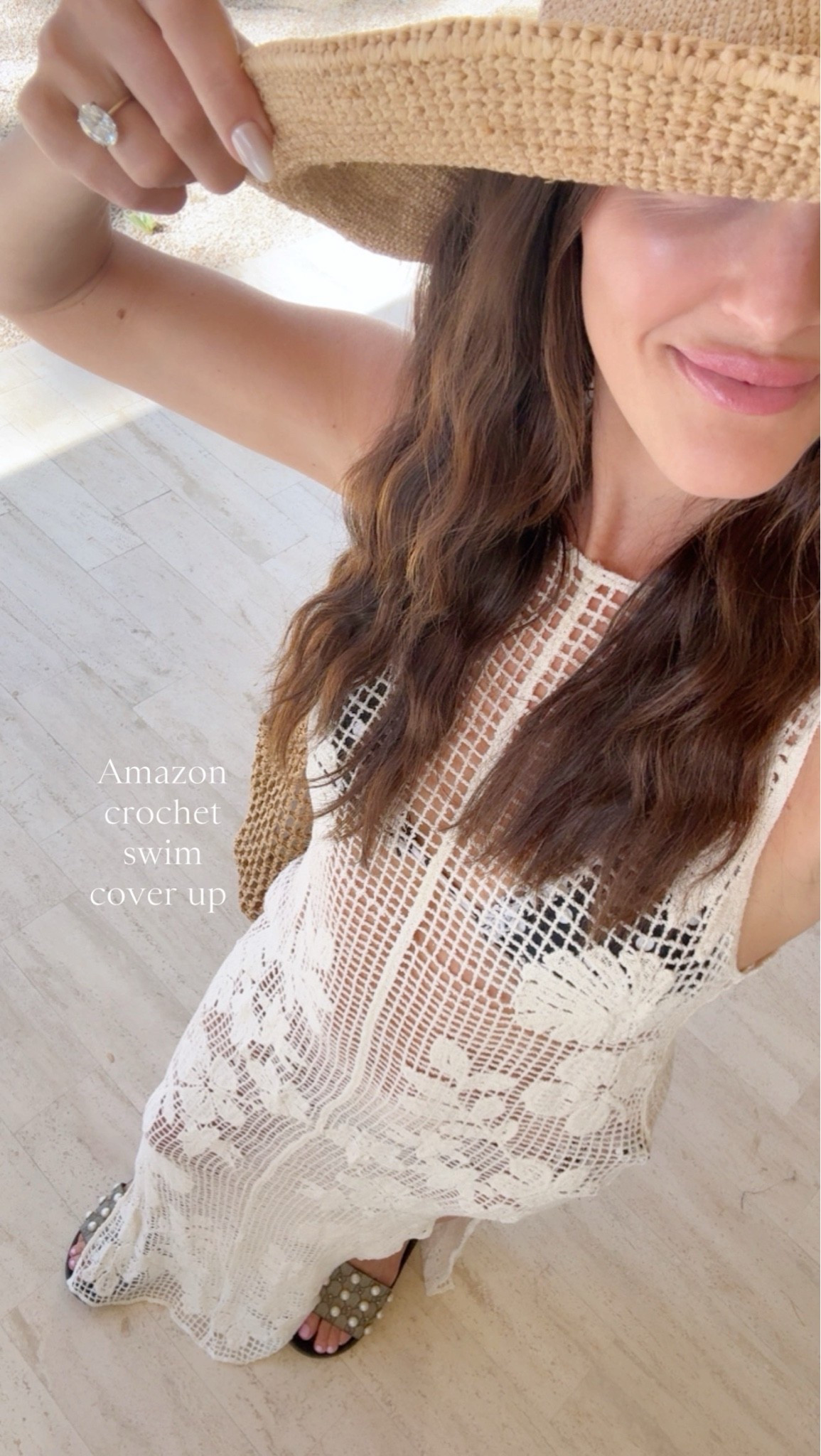 The cutest crochet swim coverup from Amazon - wearing a small!

Beach vacation outfit

#LTKSwim