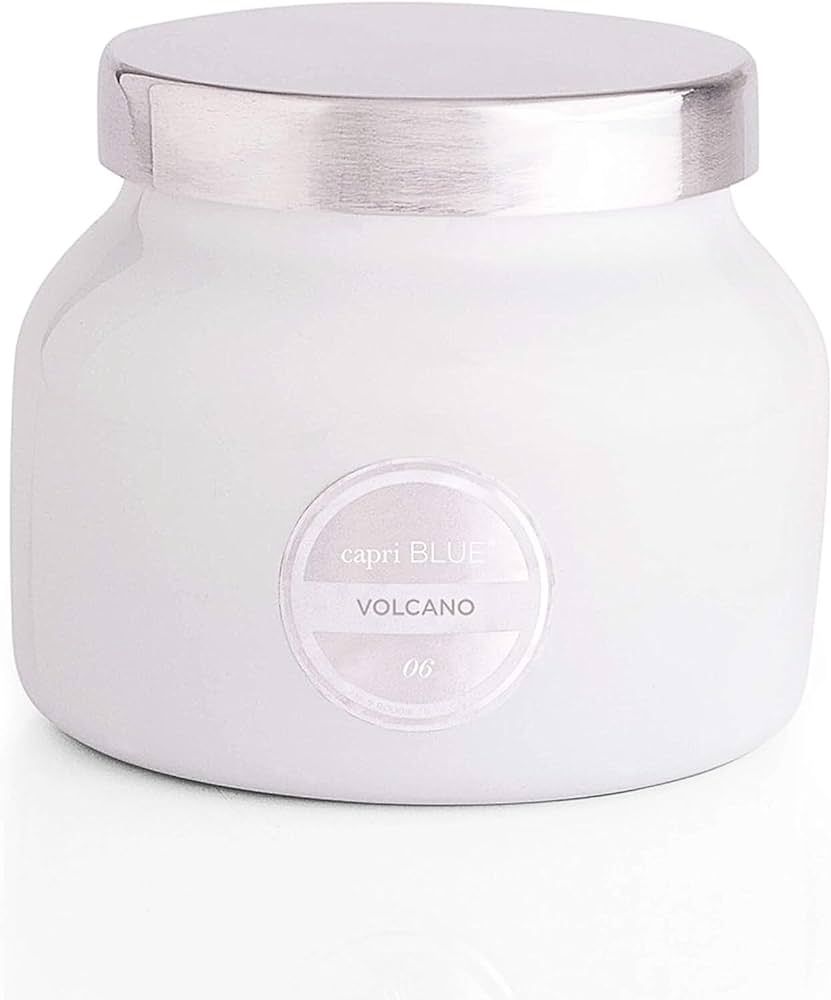 Capri Blue Volcano Candle - White Petite Jar Candle - Glass Candle with Soy Wax Blend - Luxury Ar... | Amazon (US)