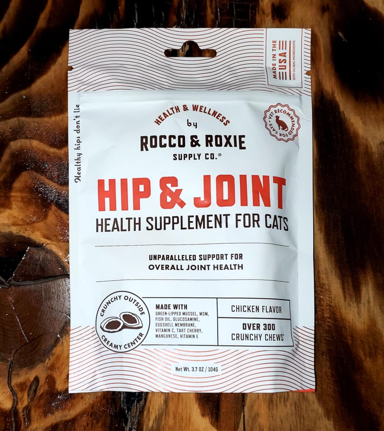 Rocco & Roxie Senior Cat Hip & Joint Supplements - Chicken Flavored Glucosamine Joint Supplement ... | Amazon (US)