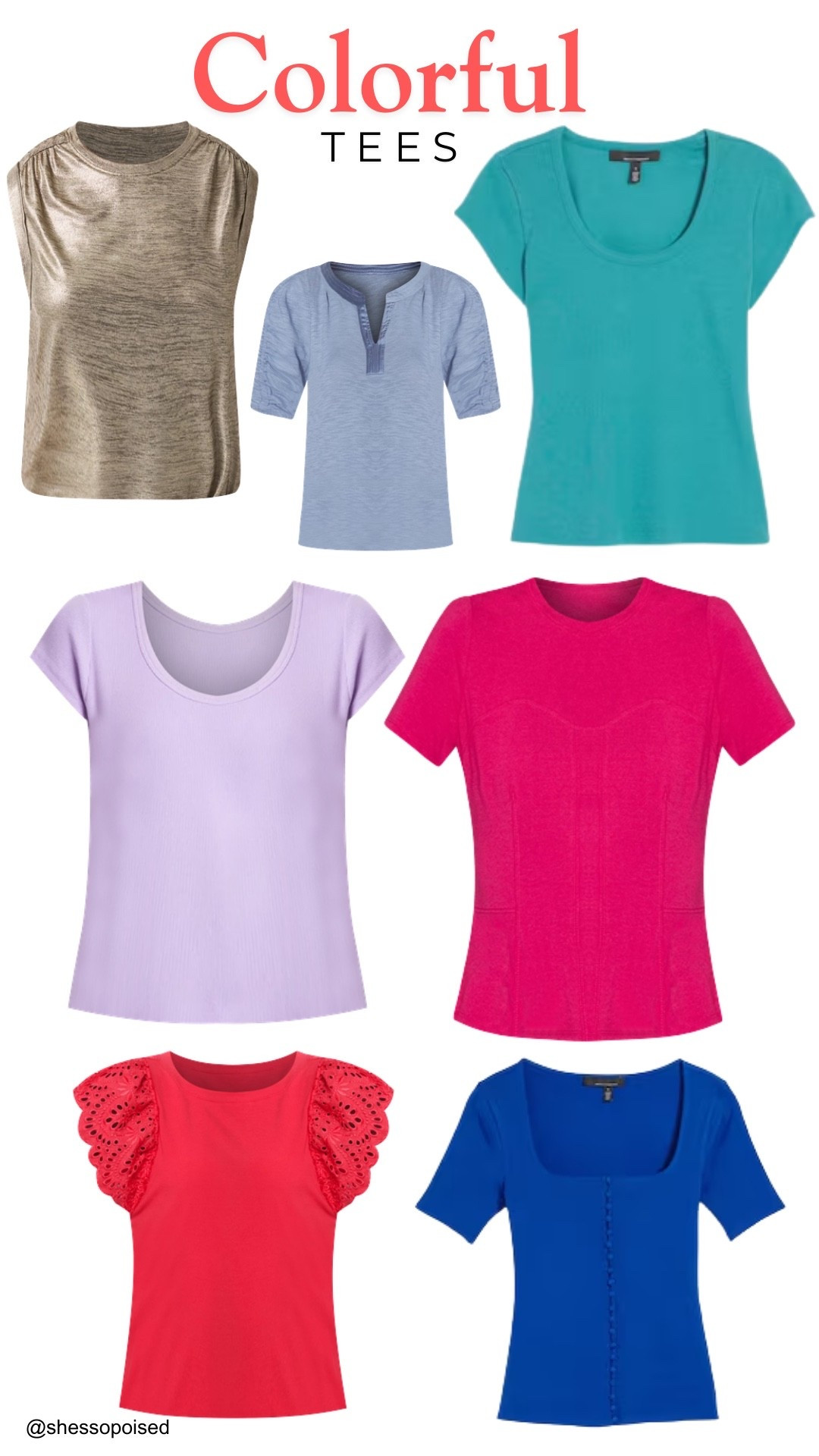 Stock up on colorful tees 

#LTKStyleTip #LTKSaleAlert #LTKOver40