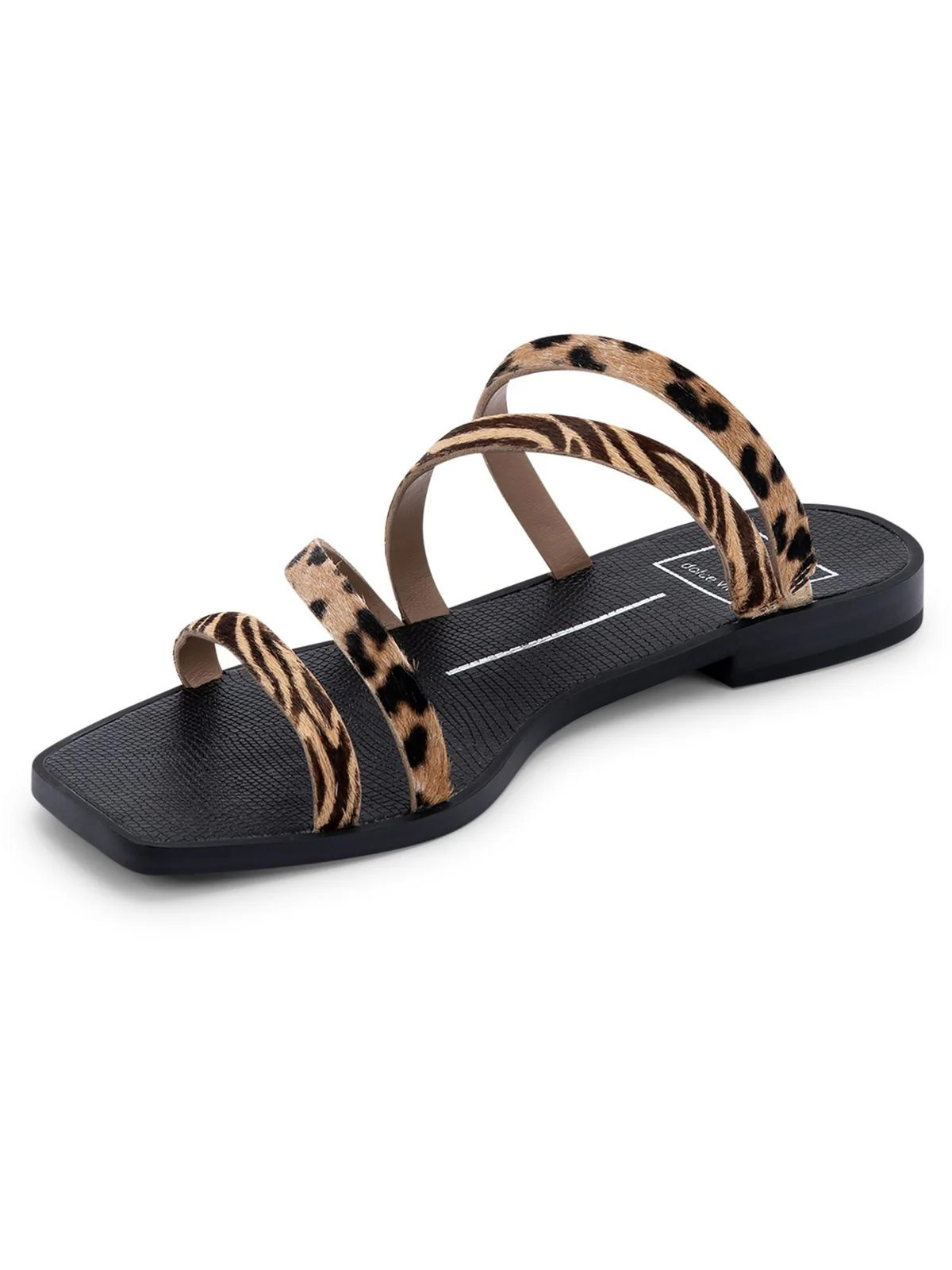 IZABEL Womens Calf Hair Slip On Slide Sandals | Shop Simon