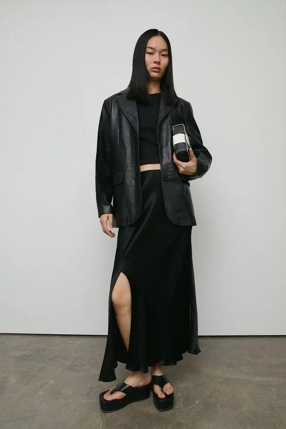 Satin Slip Skirt | Warehouse UK & IE