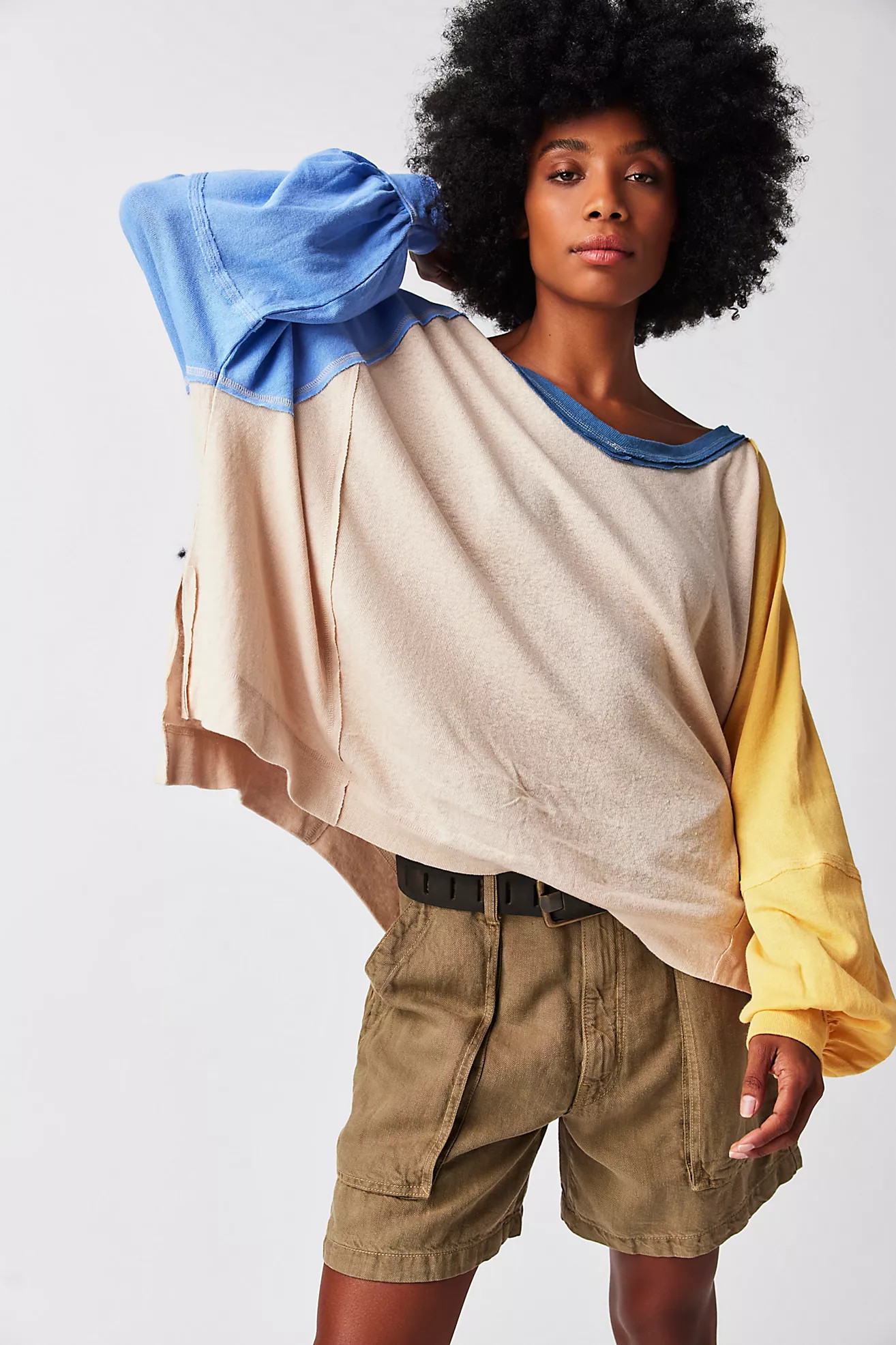 Care FP Tri Color Tee | Free People (Global - UK&FR Excluded)