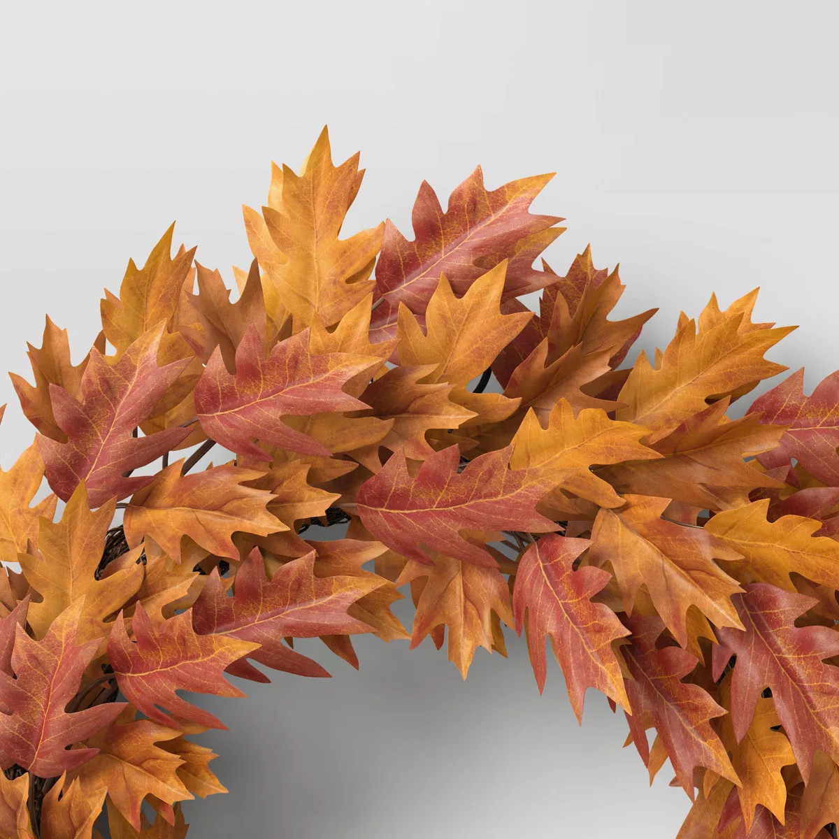 Oak Leaf Fall Wreath - Threshold™ | Target