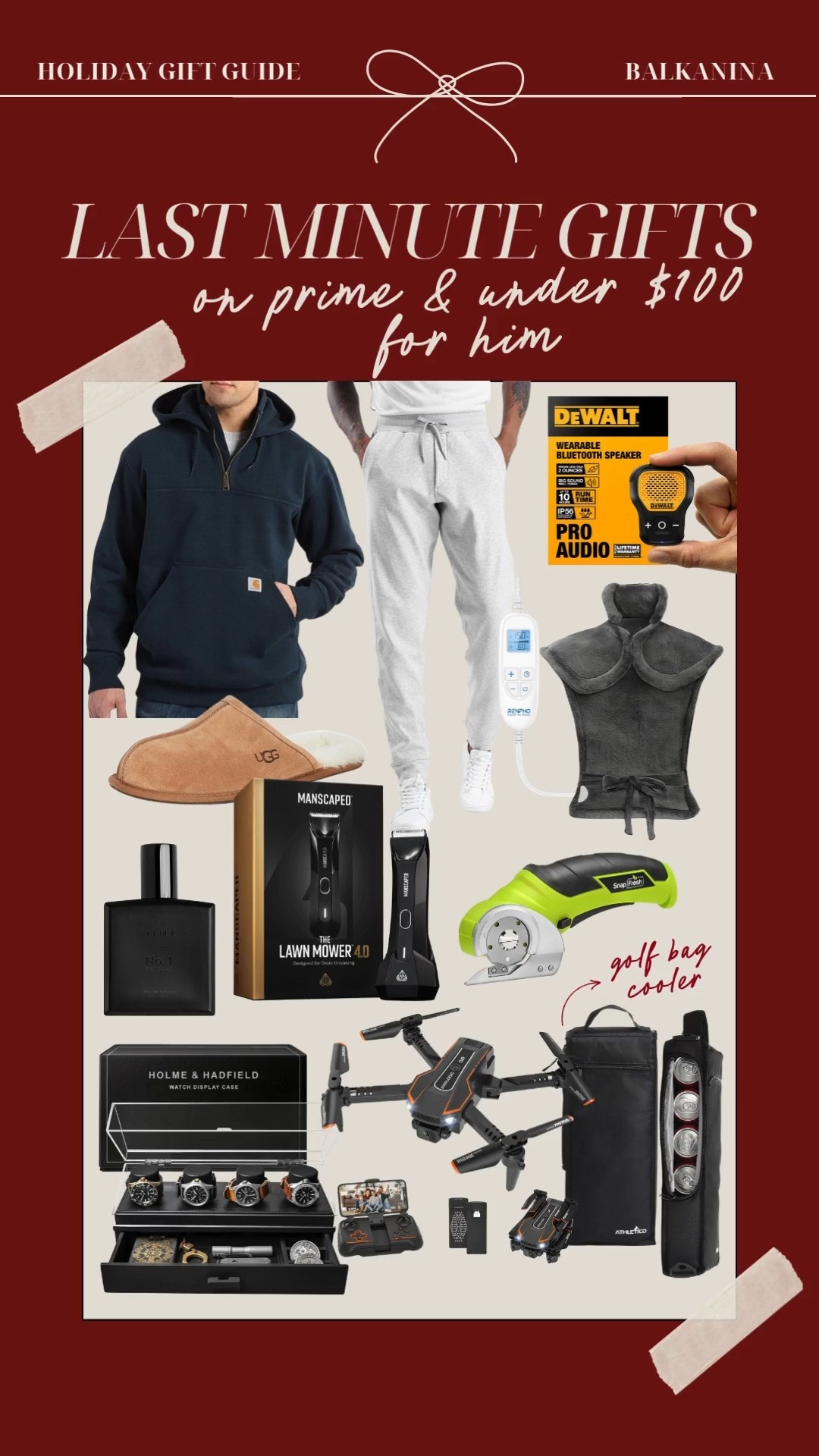Last minute gifts for him all under $100 and on prime! Guaranteed to come quick! Everything he'll be sure to love and get tons of use with! 

Gifts for him, Christmas gifts for guy, gifts for husband, last minute gifts, gifts for boyfriend, gifts for brother, son 

#LTKFindsUnder100 #LTKMens #LTKGiftGuide