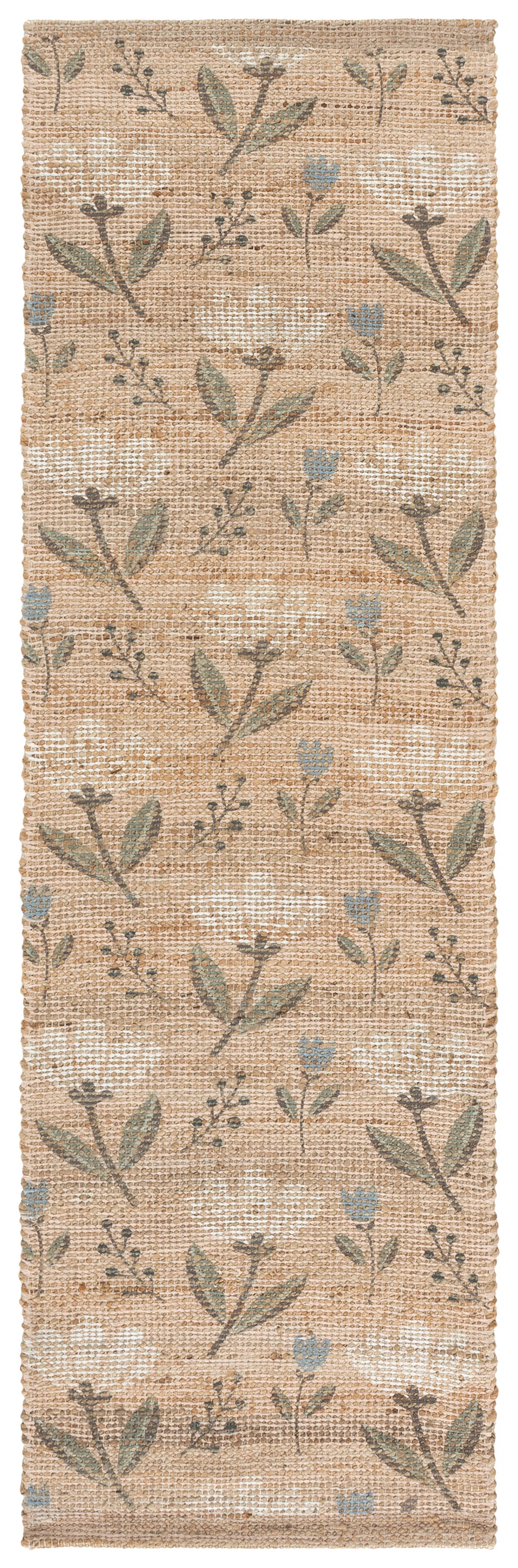 Saffron Hand Woven Jute/Sisal; Chenille; Cotton Floral Indoor Rug | Birch Lane