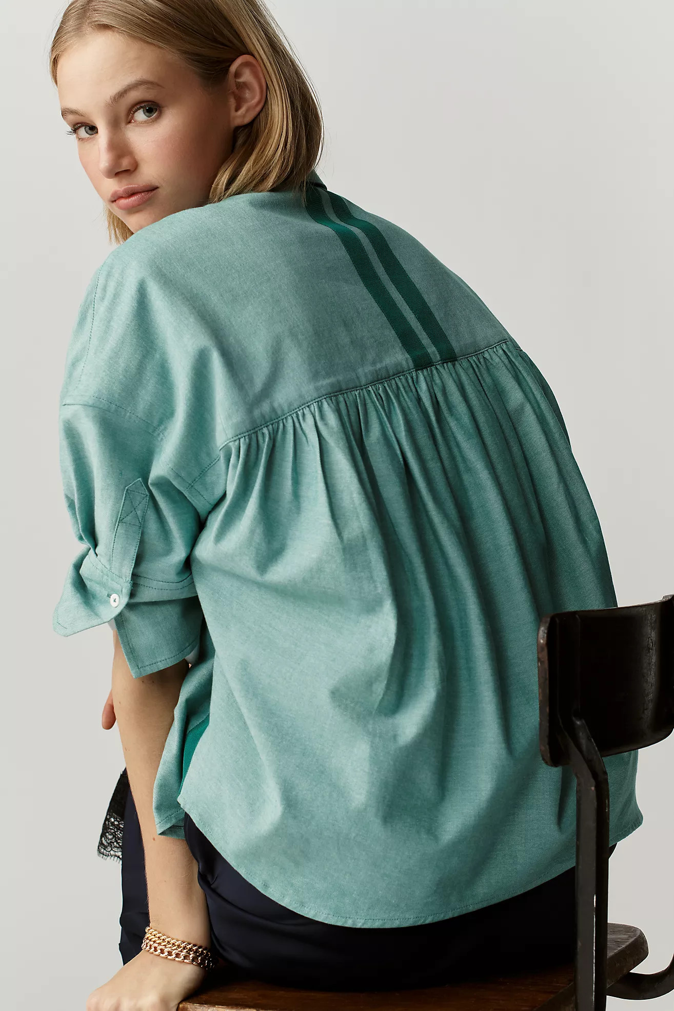 The Mabel Boxy Oxford Shirt by Maeve | Anthropologie (US)