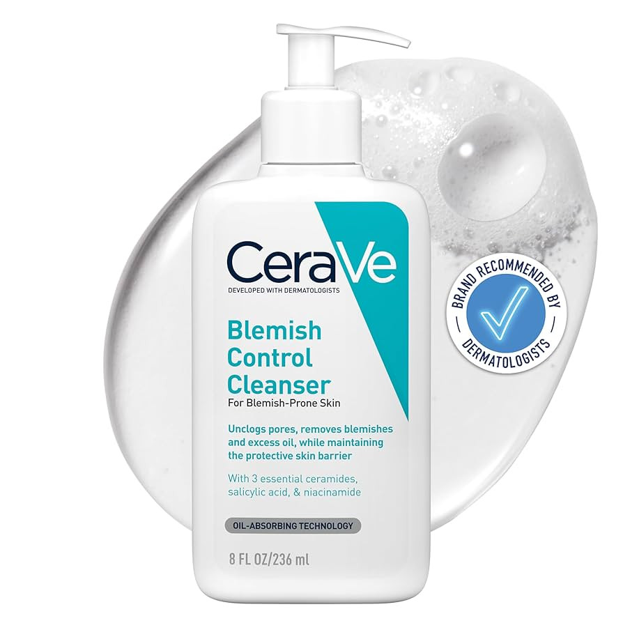 CeraVe Blemish Control Face Cleanser with 2% Salicylic Acid & Niacinamide for Blemish-Prone Skin ... | Amazon (UK)