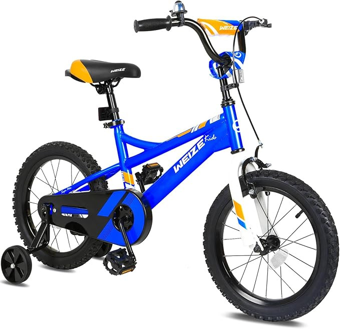 WEIZE Kids Bike,14 16 20 Inch Children Bicycle for Boys Girls Ages 3-12 Years Old, Rider Height 3... | Amazon (US)