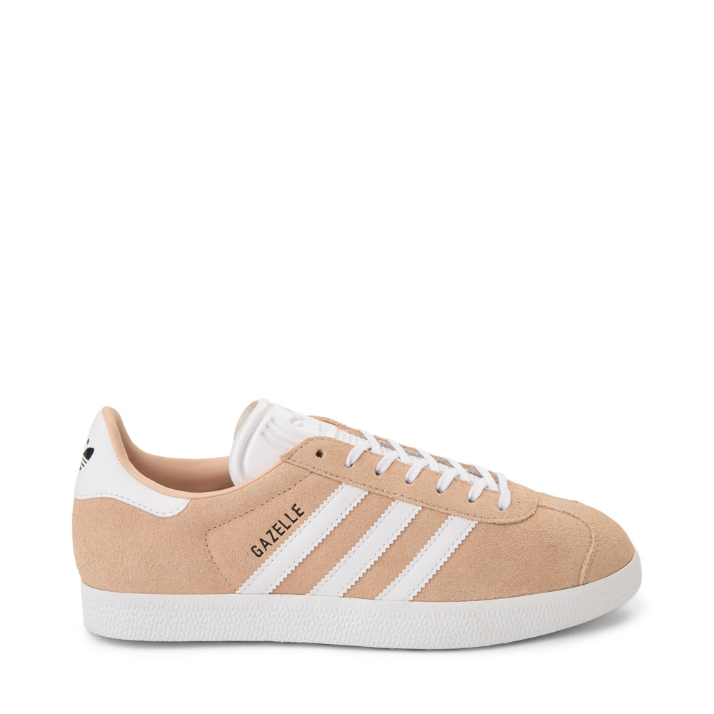 Womens adidas Gazelle Athletic Shoe - Halo Blush / Cloud White / Core Black | Journeys