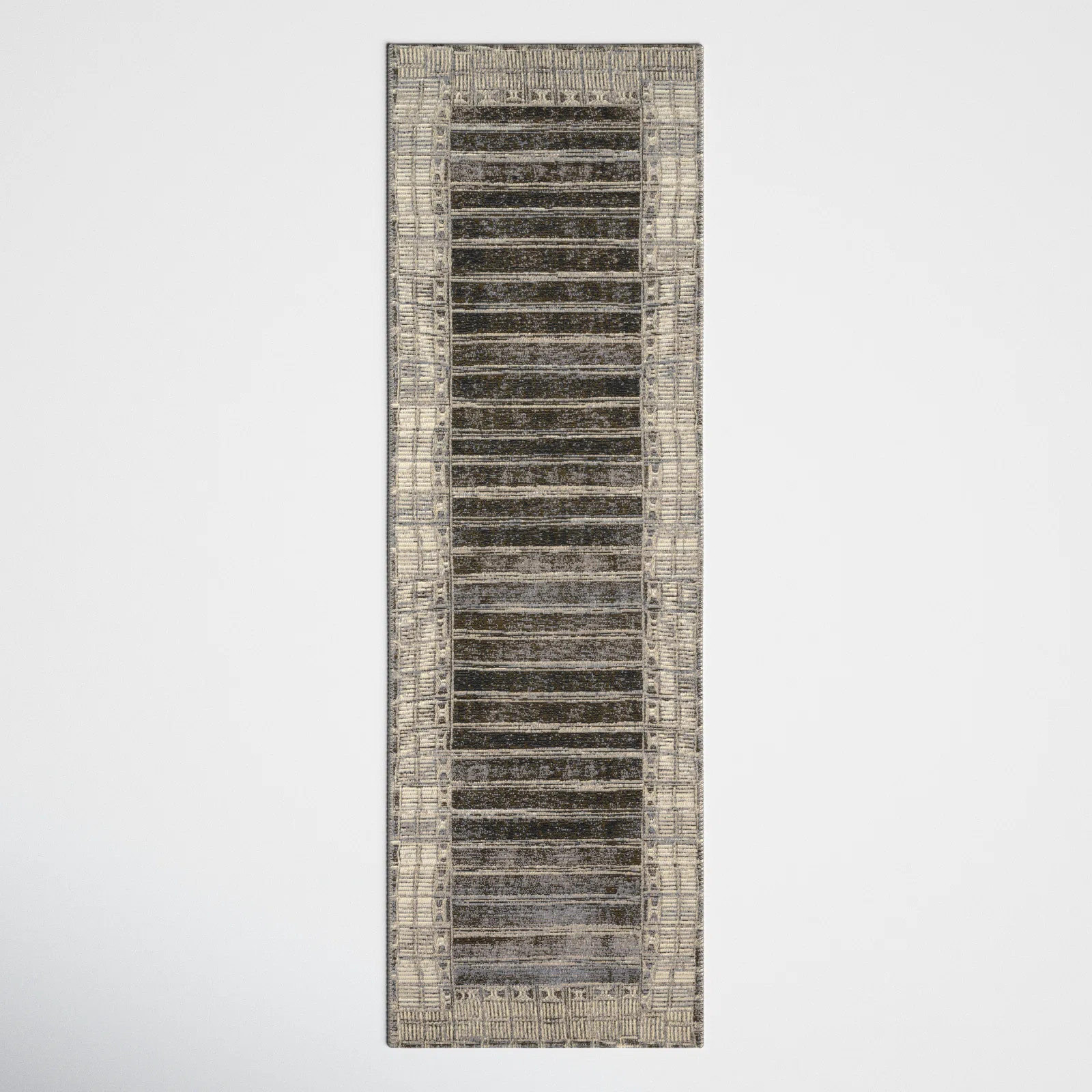 Joss & Main Boden Striped Charcoal/Ivory Indoor / Outdoor Area Rug & Reviews | Wayfair | Wayfair North America