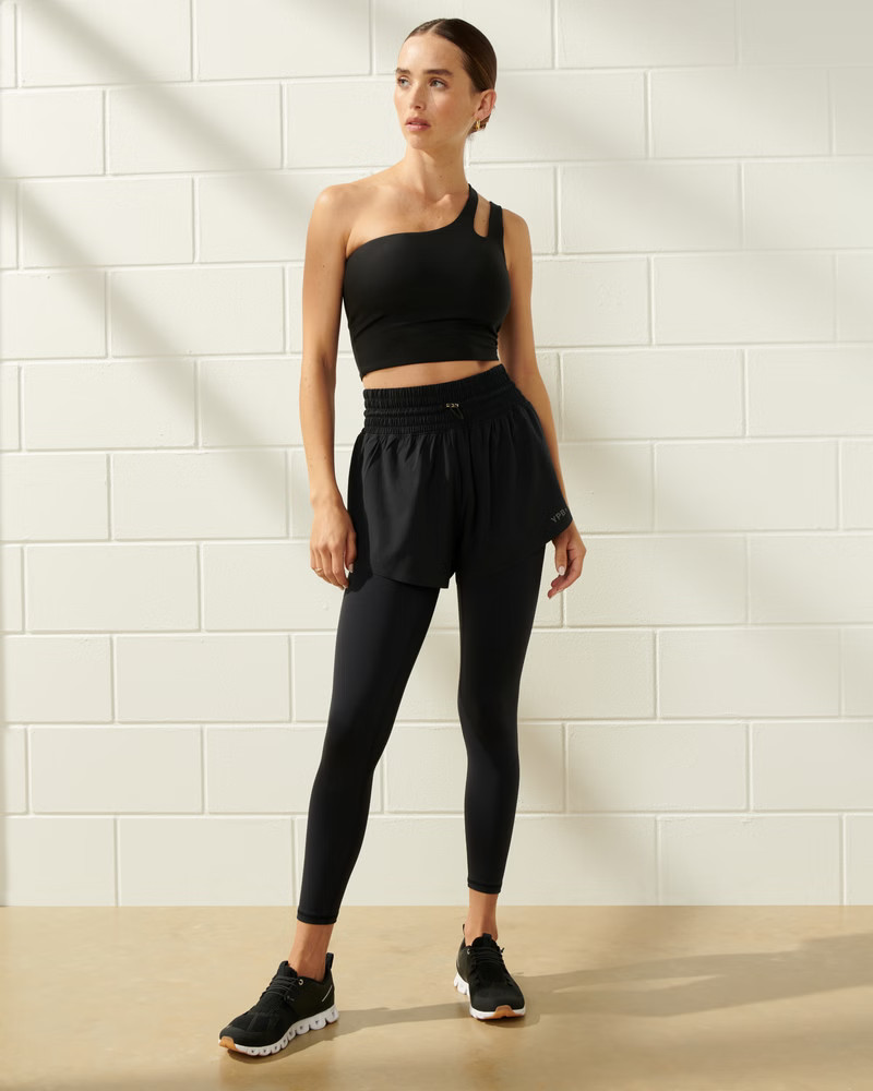 YPB sculptLUX One-Shoulder Cutout Slim Tank | Abercrombie & Fitch (US)