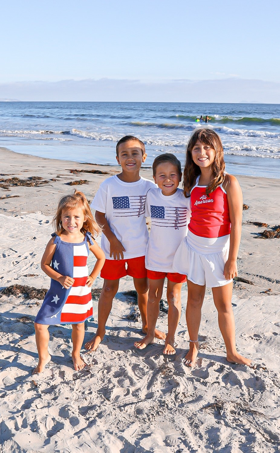linking their USA fits! The dress fits tts- she’s in a 4/5! check out the bubble romper version 😍 boys tees are amazing quality!

#LTKootd #LTKKids #LTKBaby