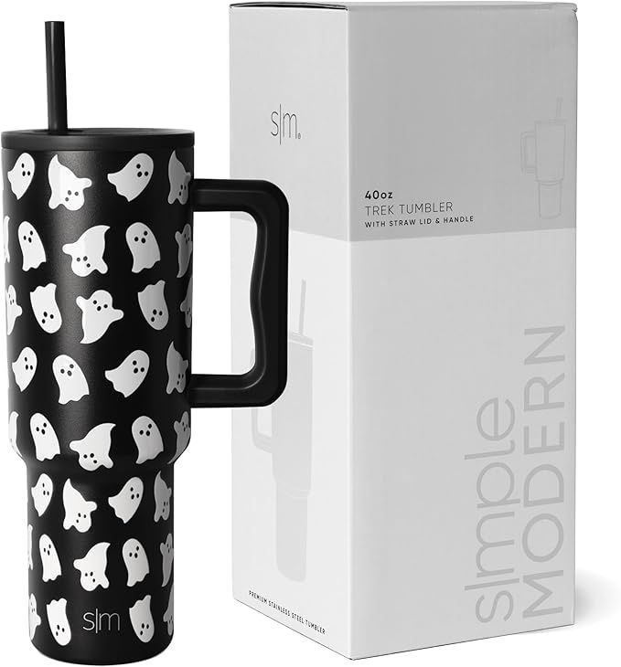 Simple Modern Halloween 40 oz Tumbler with Handle and Straw Lid | Insulated Cup Stainless Steel W... | Amazon (US)