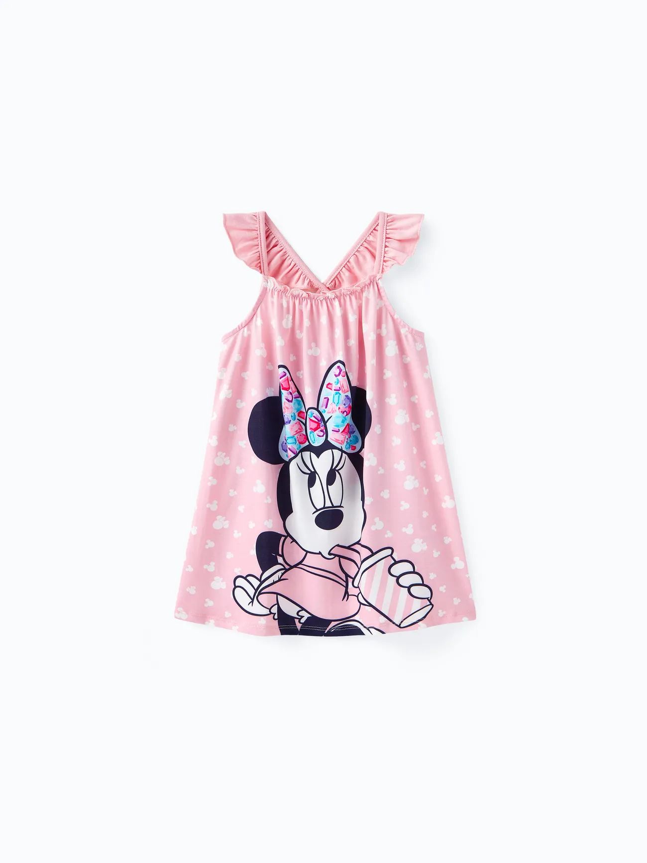 Disney Mickey and Friends Mommy and Me Pink Flutter-sleeve Allover  Print Naia™ Dresses | PatPat