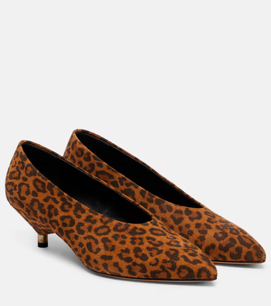 Isabel Marant Escarpins Ebisa 45 en cuir à motif léopard | Mytheresa (INTL)