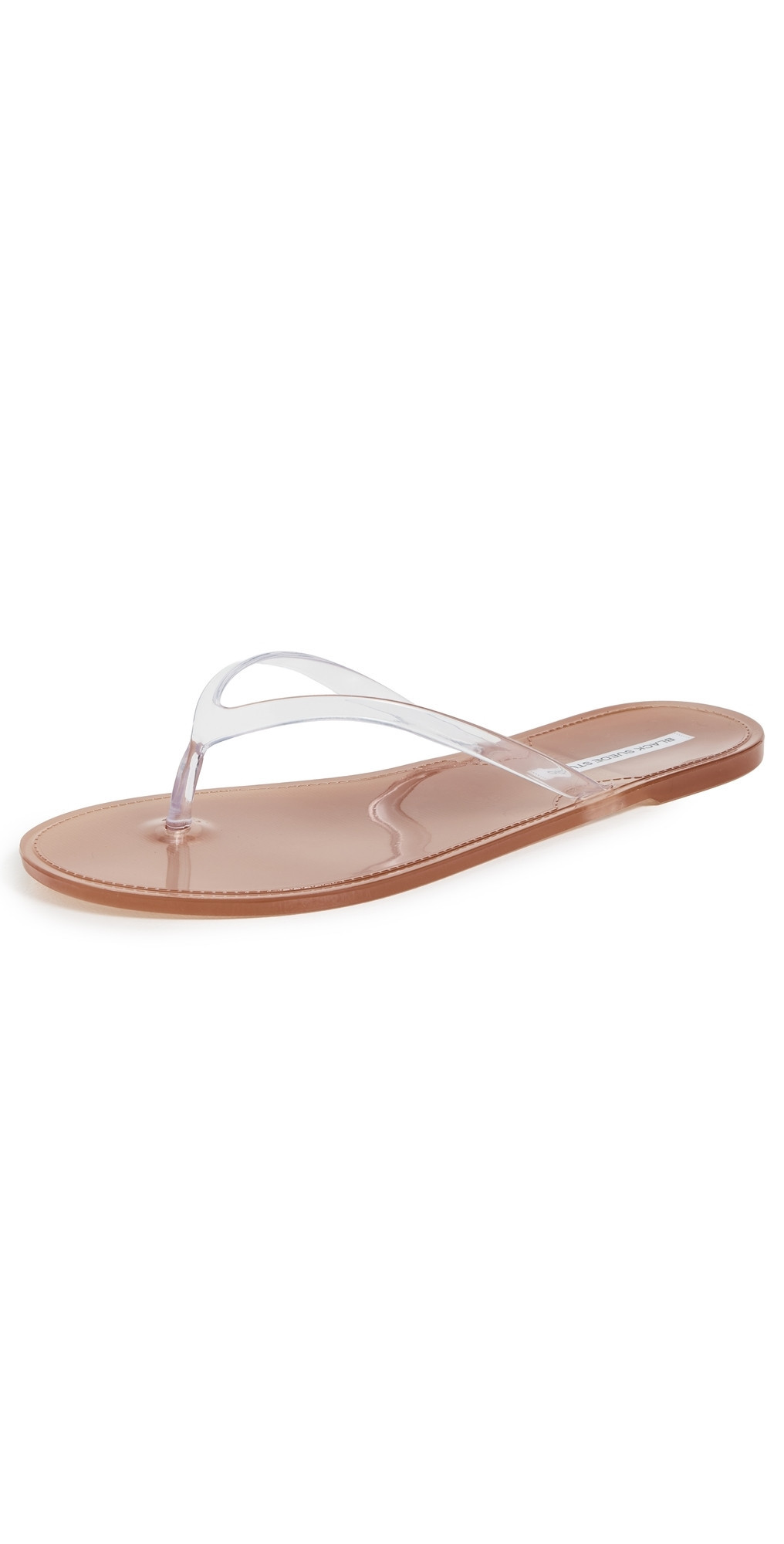 Black Suede Studio Crystal Jelly Flip Flops Old Rose/Clear 40 | Shopbop