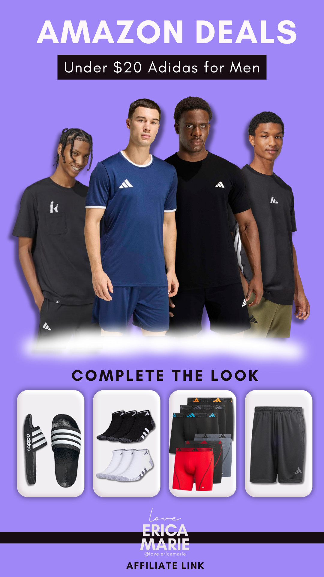 Shop Adidas finds for men under $20. Discover affordable activewear, casual apparel, and everyday essentials at great prices. Perfect for workouts, running errands, or adding comfortable basics to your wardrobe. Don’t miss these budget-friendly Adidas deals while they last. 

 #LTKootd #LTKSaleAlert #LTKMens