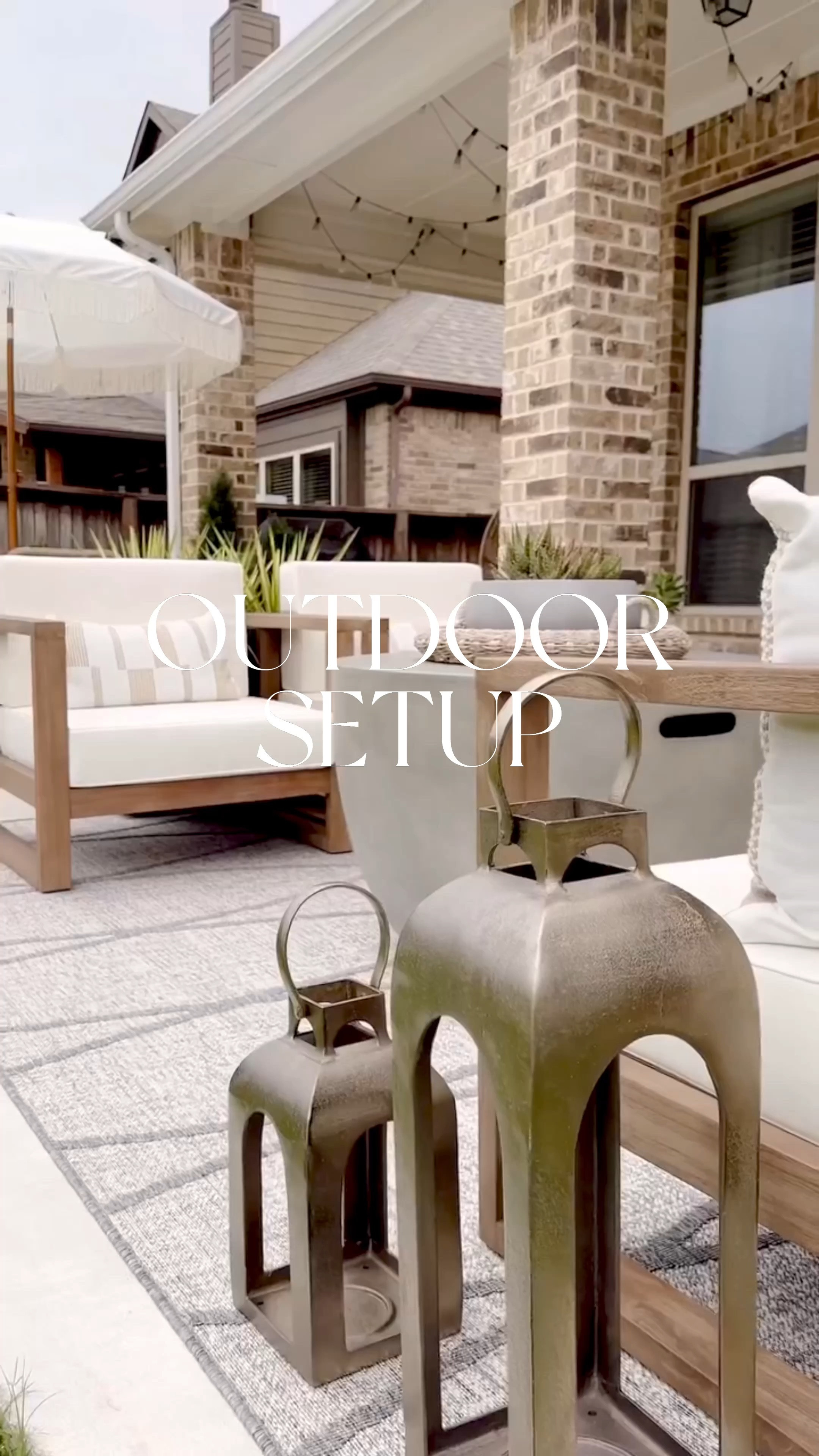 Outdoor living furniture and decor 

#LTKhome 

#LTKSeasonal