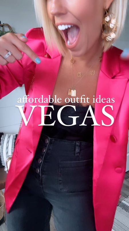 Vegas inspired outfits that are fun for any special occasion!!!! Lots of pink and sparkle!!! Everything is @walmartfashion and @amazon 🤩
⬇️⬇️⬇️
Dress, silver top and blazer size small
Distressed jeans and corset medium
Black jeans size 4

#LTKFindsUnder100 #LTKFindsUnder50 #LTKStyleTip