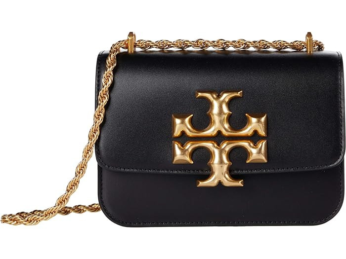 Tory Burch Eleanor Small Convertible Shoulder Bag (Black) Handbags | Zappos