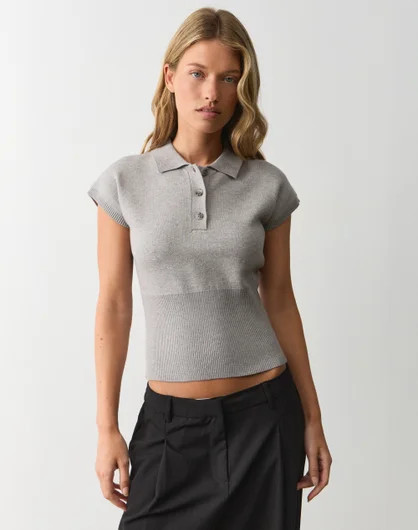 Knit Polo Tee | Glassons (Australia)