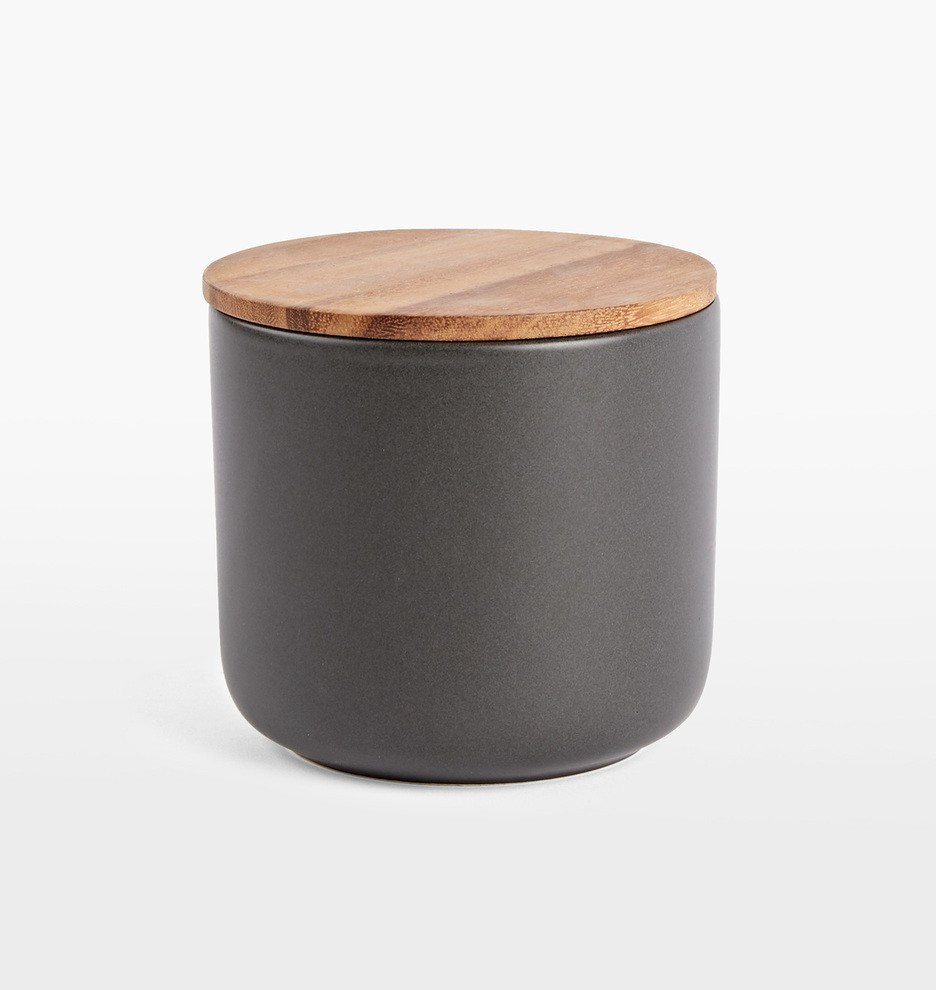 Canister with Wood Lid | Rejuvenation