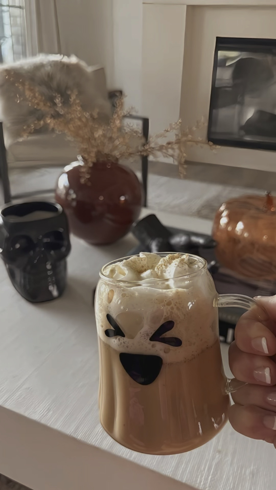 Adding some spooky touches throughout the house! My ghost mugs are back in stock! 

#LTKVideo #LTKHome #LTKSeasonal