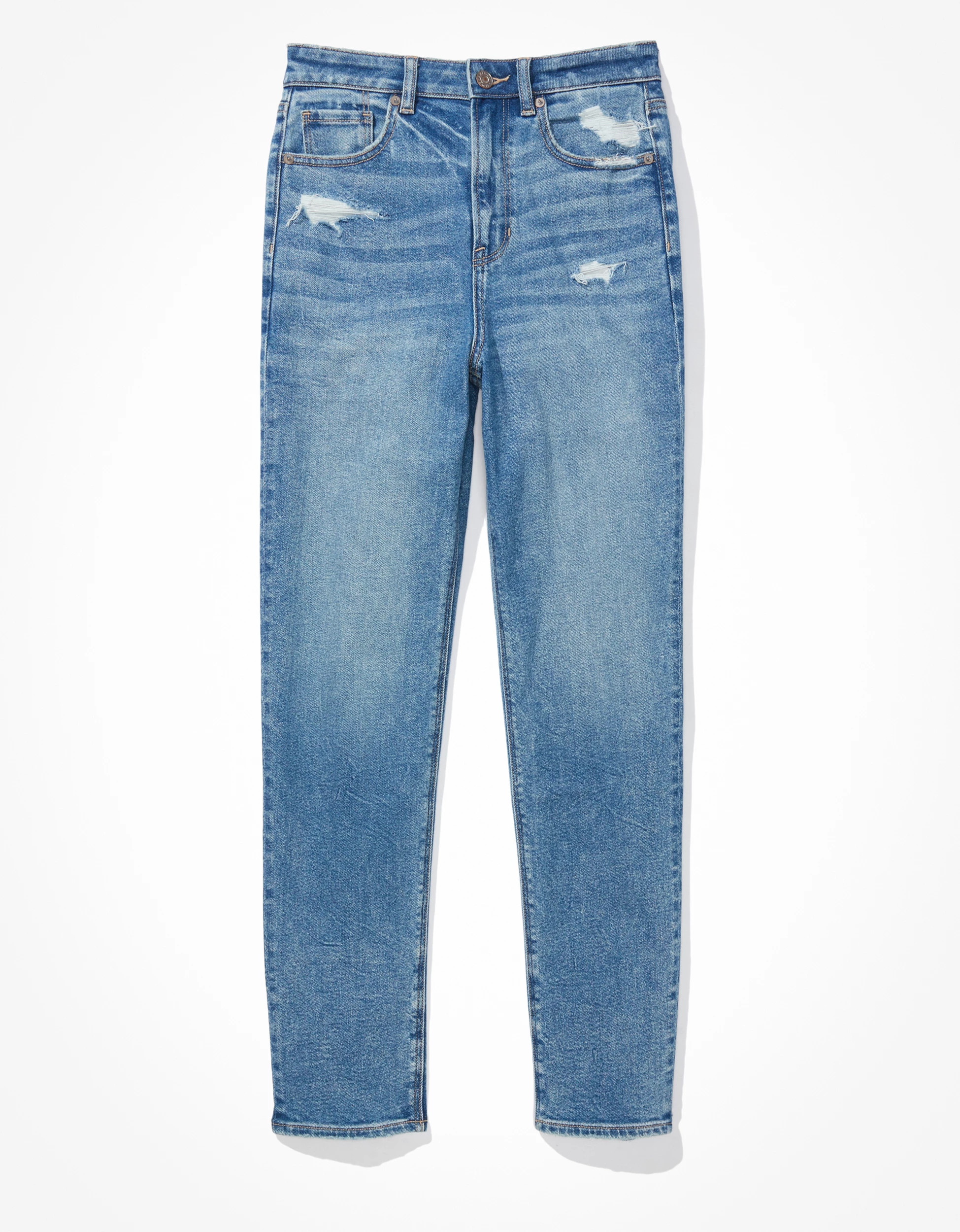 AE Stretch Mom Straight Jean | American Eagle Outfitters (US & CA)