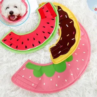 Donut / Watermelon / Strawberry Print Pet Recovery Collar | YesStyle Global