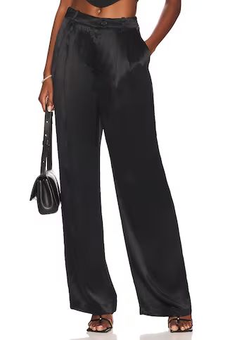 L'Academie Leander Trouser in Black from Revolve.com | Revolve Clothing (Global)