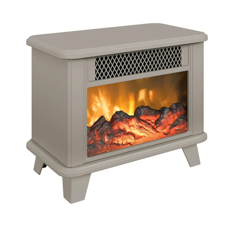 ChimneyFree Electric Fireplace Personal Floor Standing Space Heater, Cream | Walmart (US)