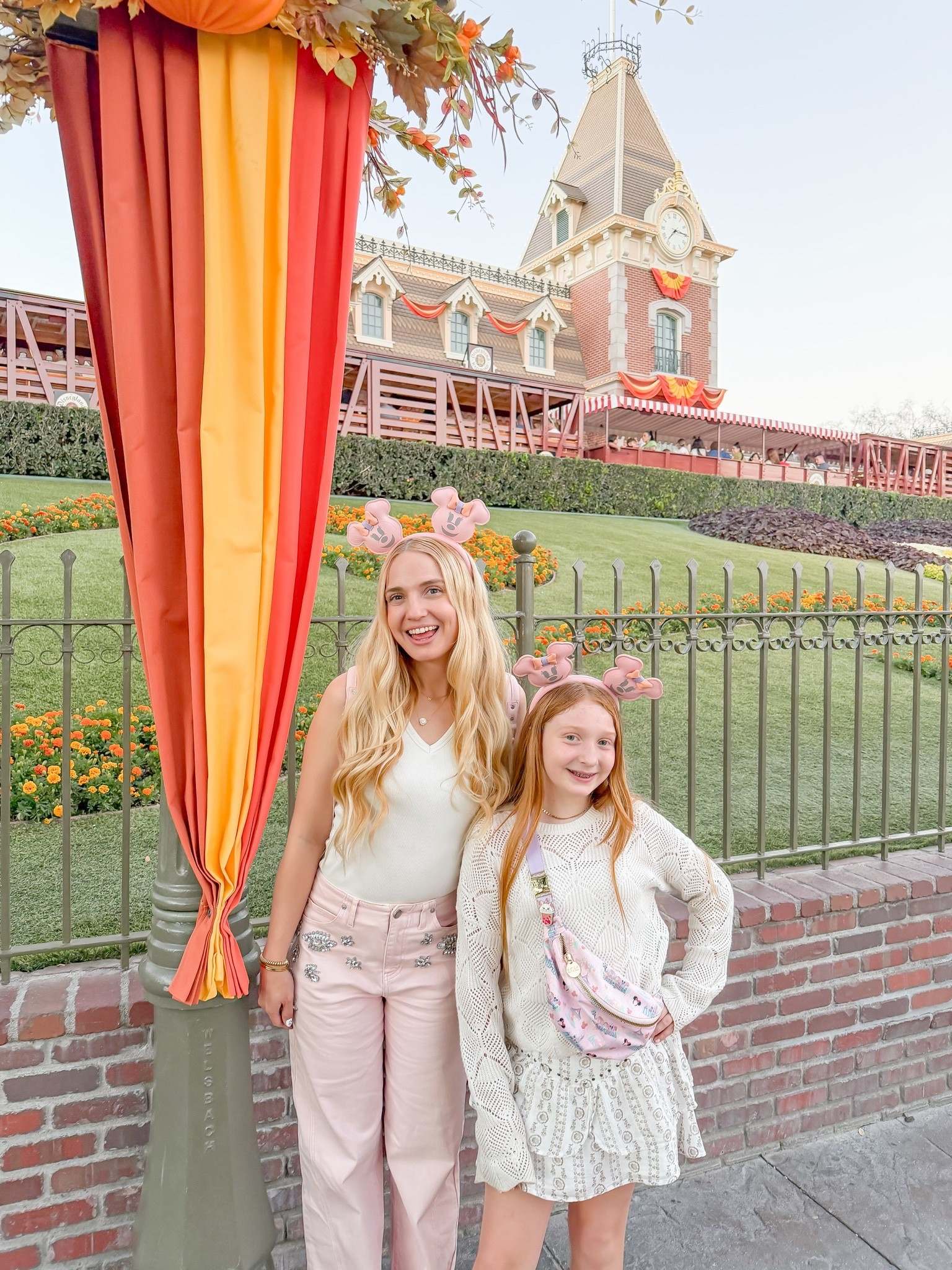 Disney day with my Bestie! Love wearing white and light pink. Found the cutest pink pumpkin ears in the park. There’s no sold out now Online! ￼

#LTKdayinmylife #LTKootd #LTKmomlife