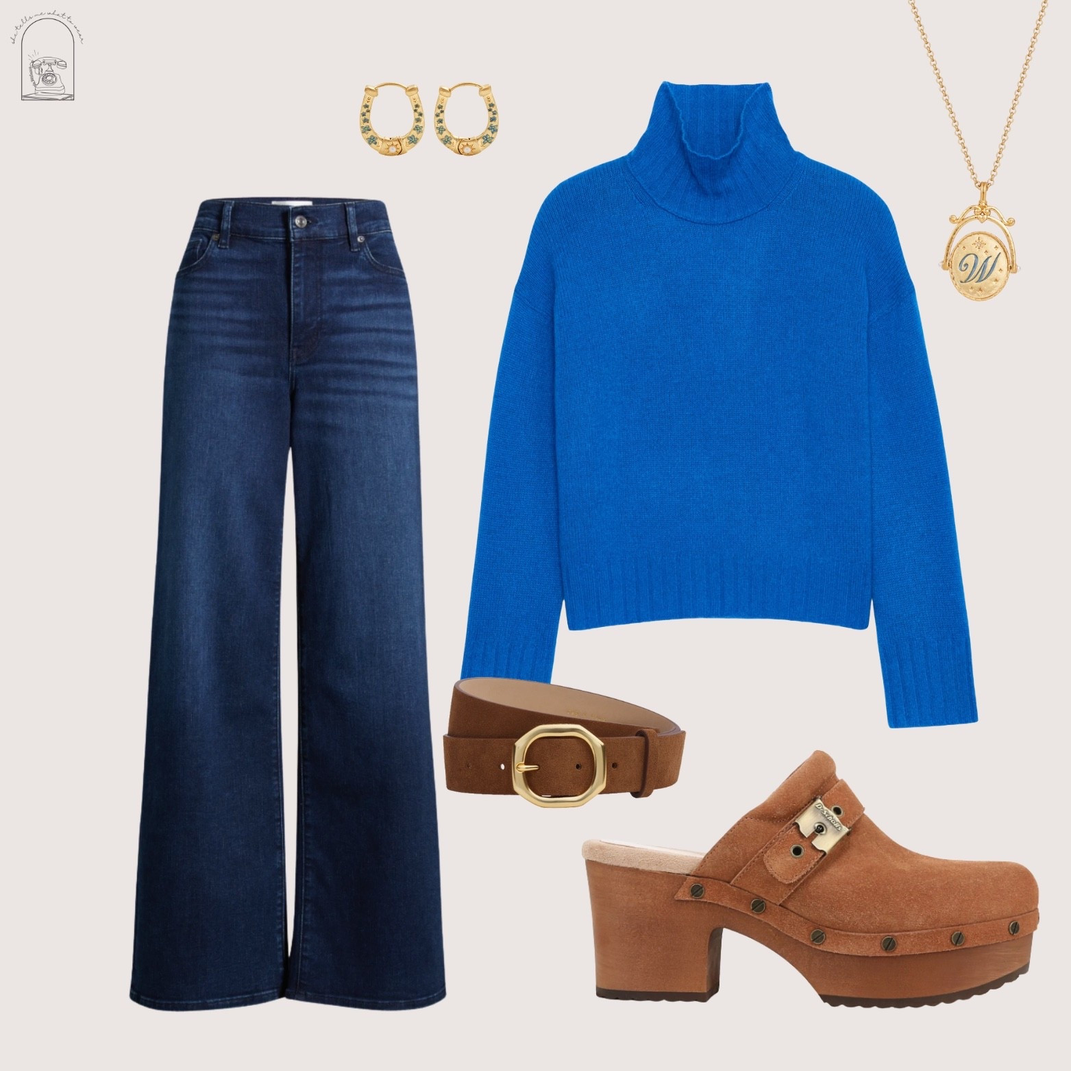 🫐 feelin’ blue? LOVING this perfect pair of jeans and this blue turtleneck with a chunky clog and initial necklace! 

#LTKGiftGuide #LTKHoliday #LTKgrwm