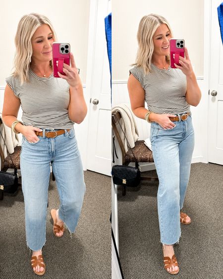 What I’m wearing today! I love these cropped wide leg jeans from Madewell and this tee is perfect! 

Wearing size small top
Size 27 regular jeans but I need to cut them just a bit. 

#LTKxMadewell #LTKStyleTip #LTKSeasonal