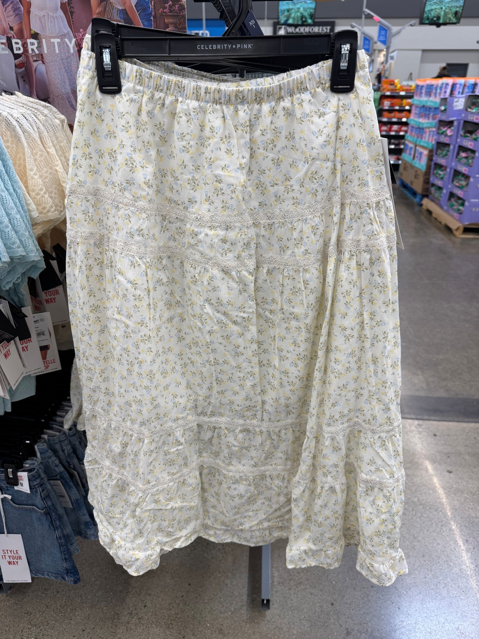 Walmart Celebrity Pink Women's and Women's Plus Tiered Ruffle Skirt with Lace Trim, Sizes XS-XXXL

#LTKFestival #LTKSeasonal #LTKootd