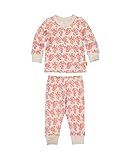 Masala Kids Kids' Toddler Organic Pajama Set Monkey Madness, Red, 18-24M | Amazon (US)