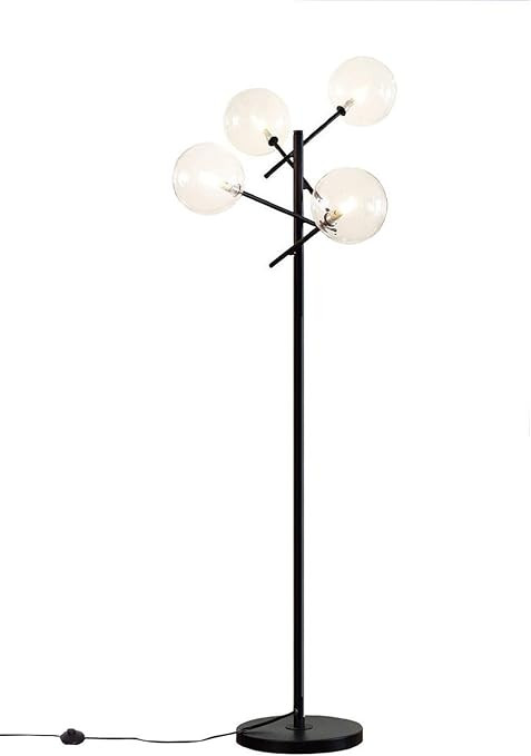 Dellemade Sputnik Chandelier Floor Lamp for Bedroom,4-Lights Clear Glass Shade Floor Light for Li... | Amazon (CA)