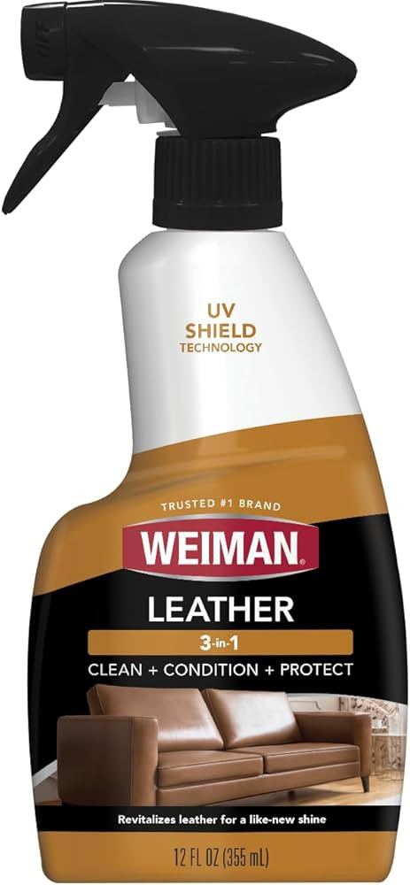 Weiman Leather Cleaner & Conditioner - Cleans, Restores & Protects Leather, UV Protection Prevent... | Amazon (US)