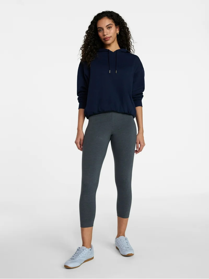 Time and Tru Women's Bubble Hem Pullover Hoodie, Size XS-XXXL | Walmart (US)