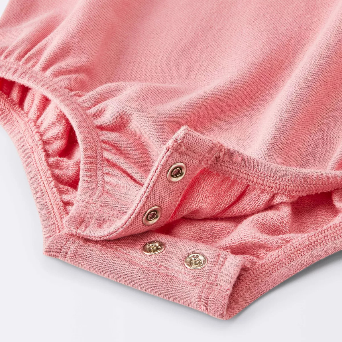 Baby Girls' Sweatshirt Bubble Romper - Cloud Island\u2122 Pink 3-6M | Target