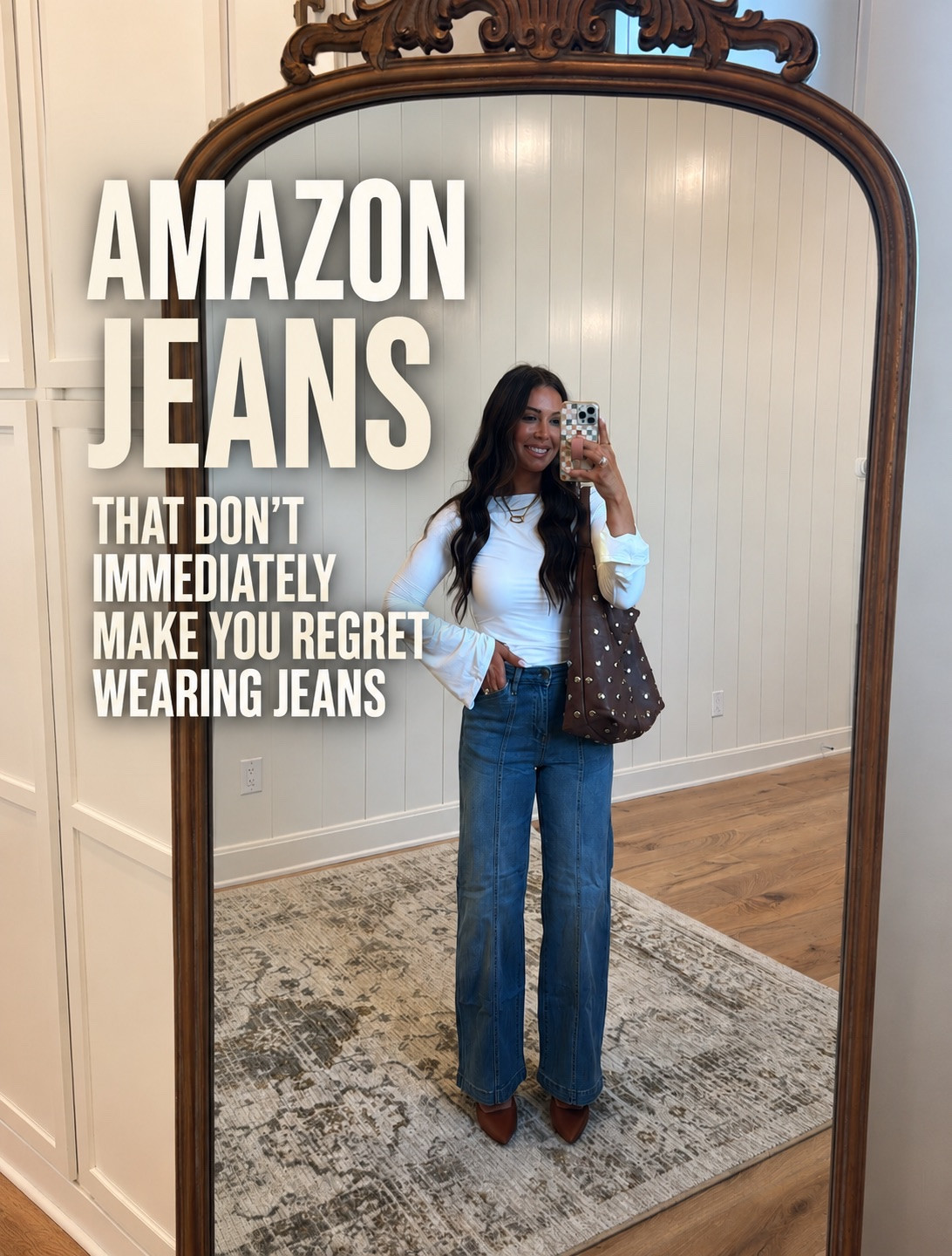 These Amazon jeans are actually comfortable enough to wear all day… no immediate regret the second you sit down 😂🙌 For reference, I’m 5’4”, 137 lbs, wearing a size Small.

#LTKStyle #AmazonFashion #AmazonJeans #WideLegJeans #EverydayStyle

#LTKdayinmylife #LTKmomlife #LTKootd