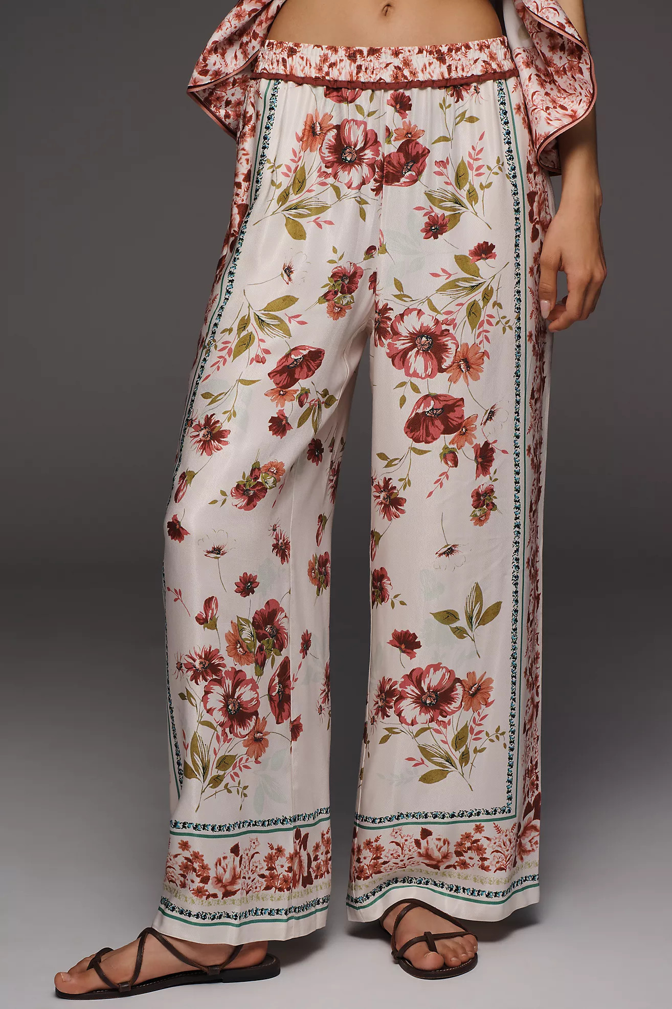 Brooklin Wide Leg Track Pants by Maeve | Anthropologie (US)