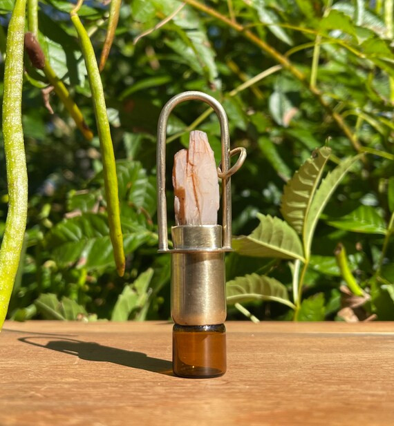 Raw Peach Moonstone Roller Necklace | Etsy | Etsy (US)