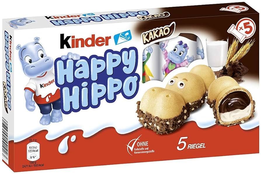 Kinder Happy Hippo Cocoa Cream (3x103.5g/3x3.65oz) Pack of 3 | Amazon (US)