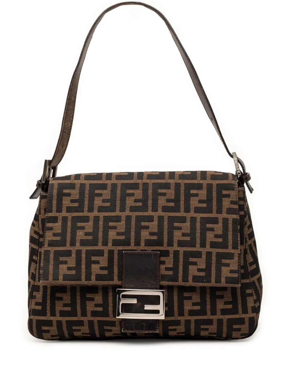 Fendi Pre-Owned 2000-2010 Zucca Canvas Mamma Forever shoulder bag - Brown | Farfetch Global