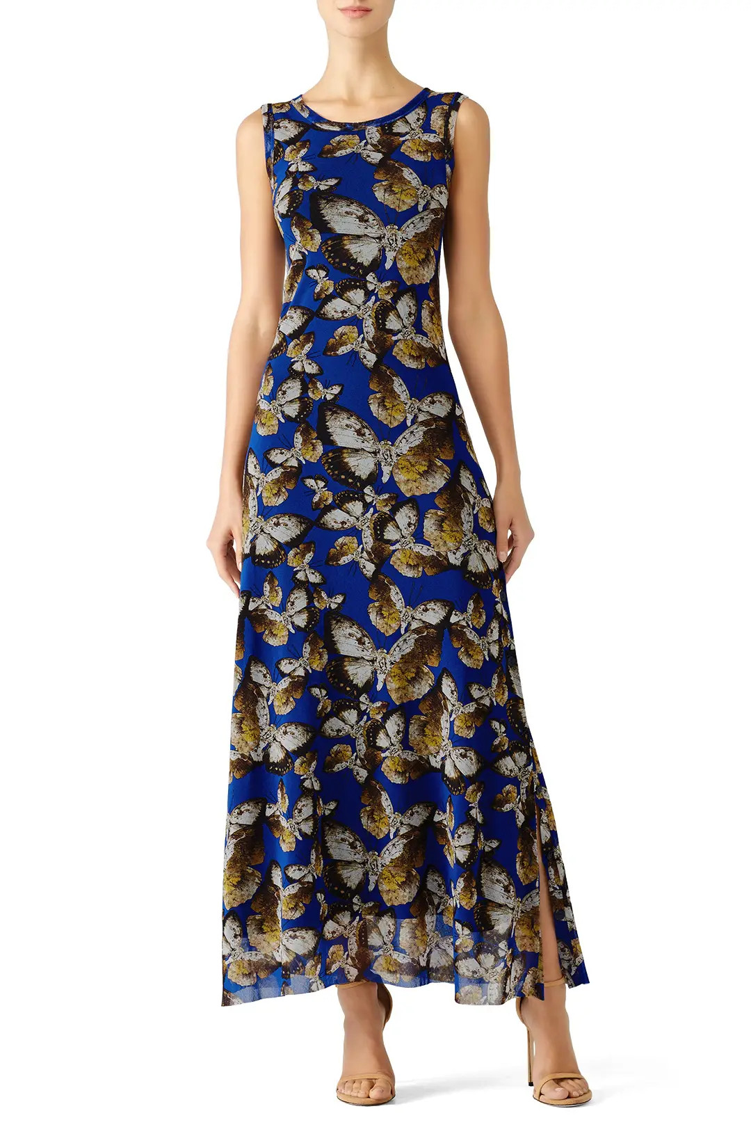 Cobalt Printed Maxi Dress | Rent The Runway