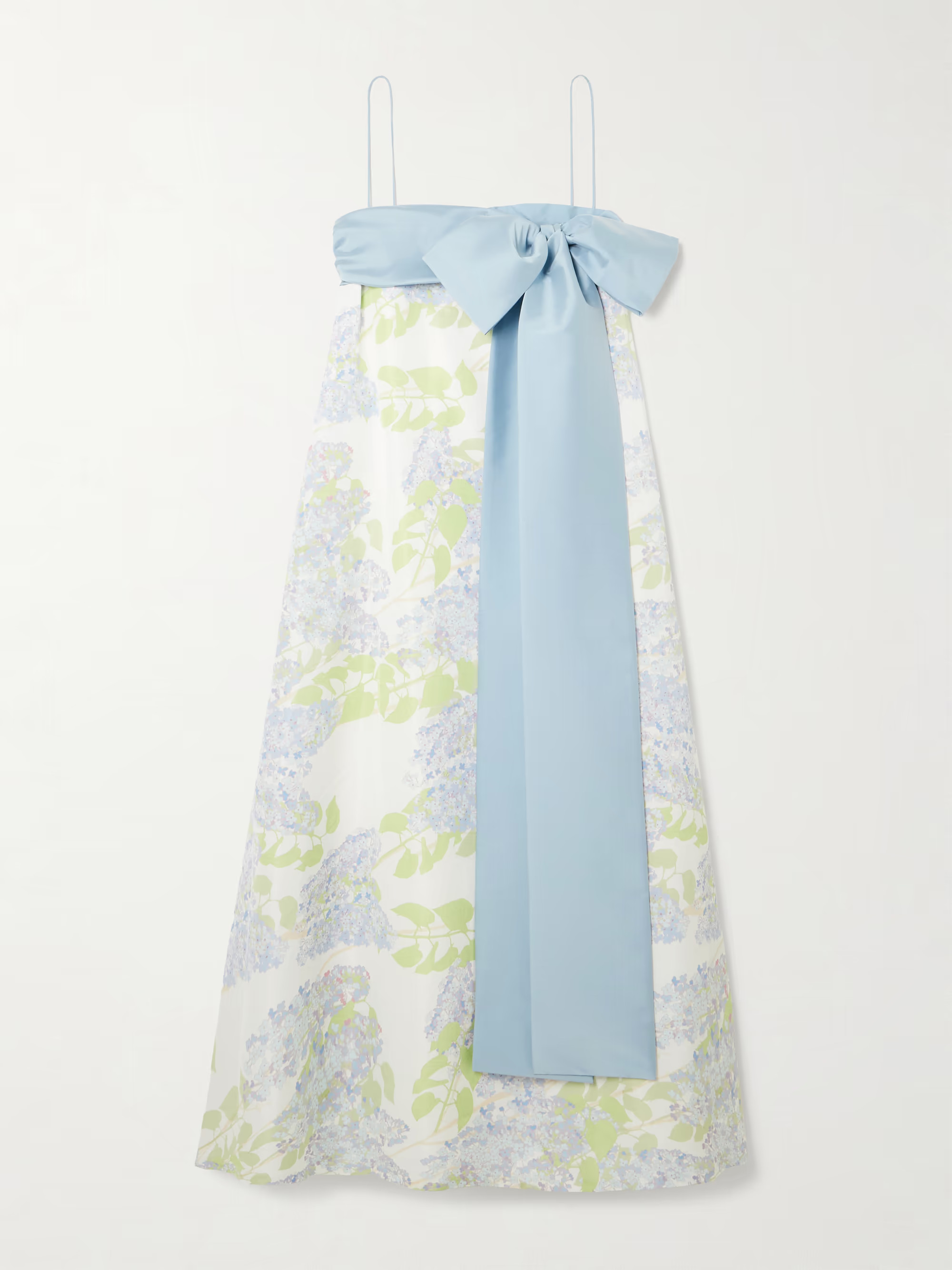 Bailey bow-embellished floral-print taffeta gown | NET-A-PORTER (US)
